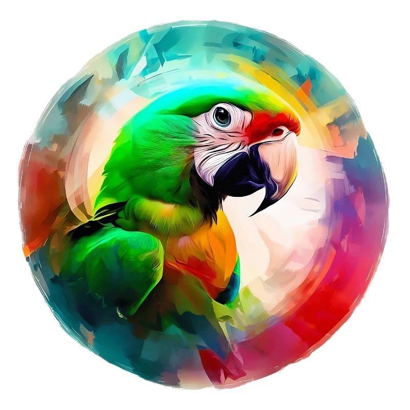 Colored macaw parrot