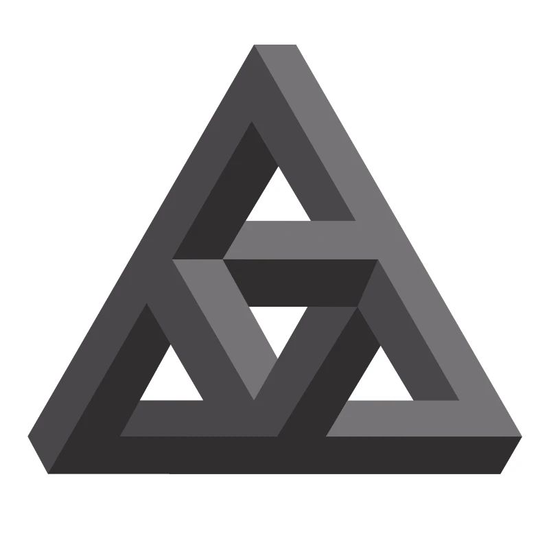 Abstract Geometry Pattern in Gray