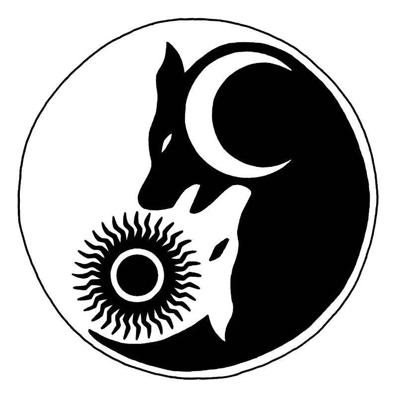 Wolf yin yang