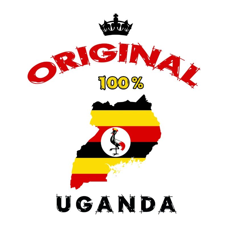 Design original 100 % drapeau ougandais