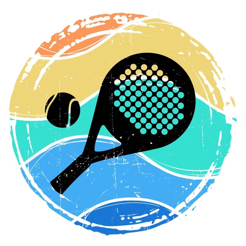 Padel Player Padel Game Setback Racket Ball