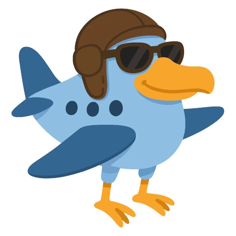 Ein Supervogelflugzeug
