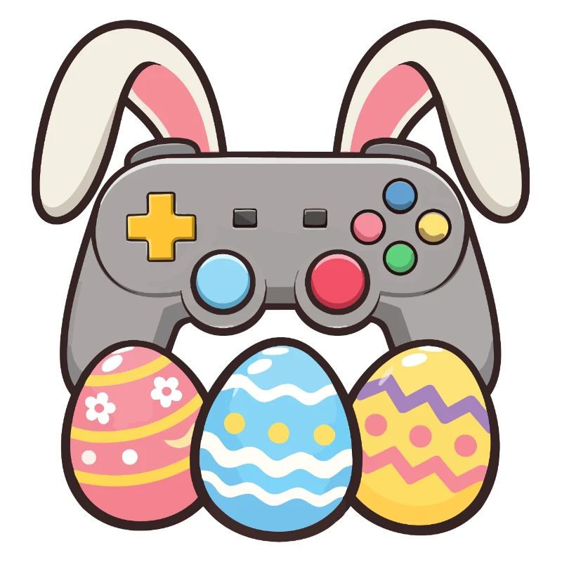 Bunny Gaming Controller Easter Gamer Fun