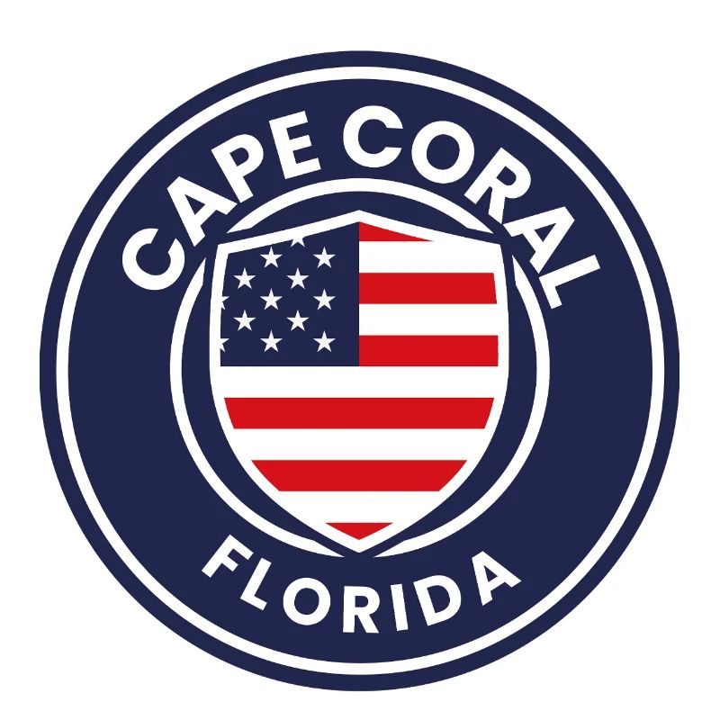 Blason du drapeau de Cape Coral en Floride