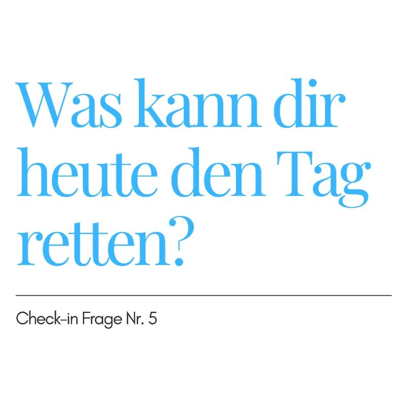 Check-in Question No. 5