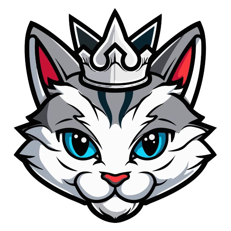 Cat Symbol Head Crown