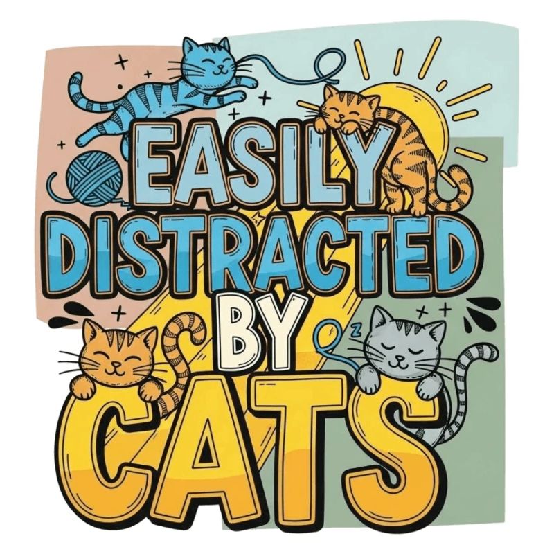 Facilement distrait par les chats
