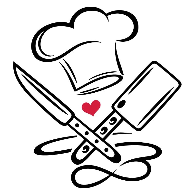 Chapeau de chef de cuisine chef cuisinier couteau infinity icon