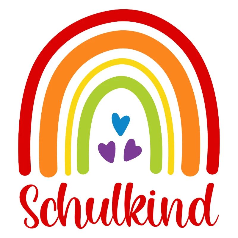 Schulkind Regenbogen Schulanfang Einschulung 2026