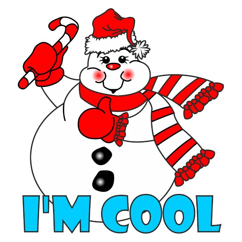 Schneemänner Ich bin cool wie Eis