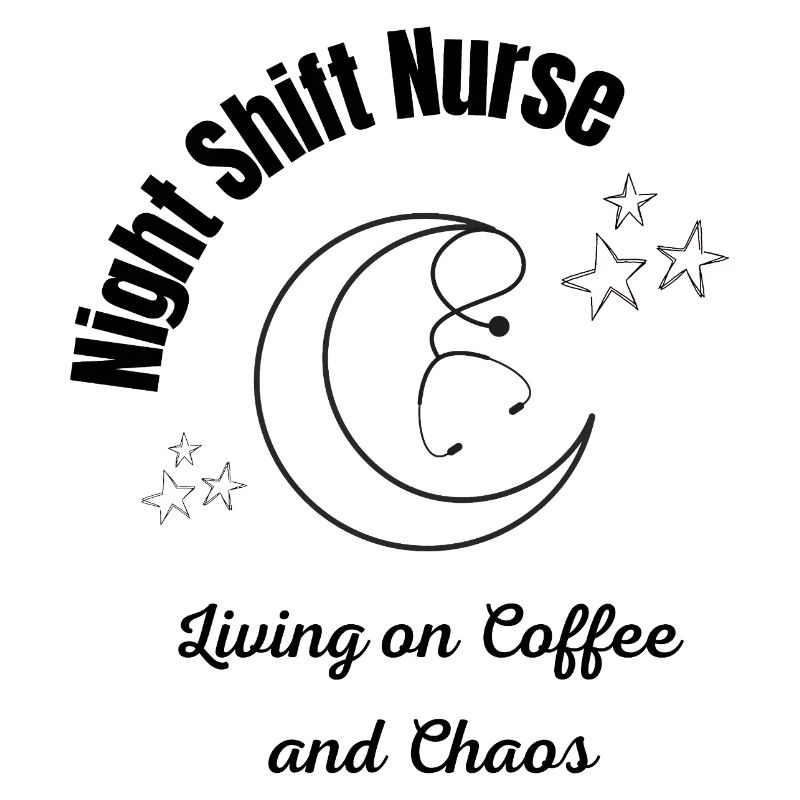 Night Shift Nurse - Coffee and Chaos Stethoscope M