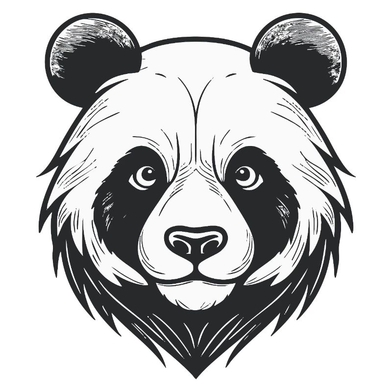 Visage d’ours avec breloque d’animal sauvage