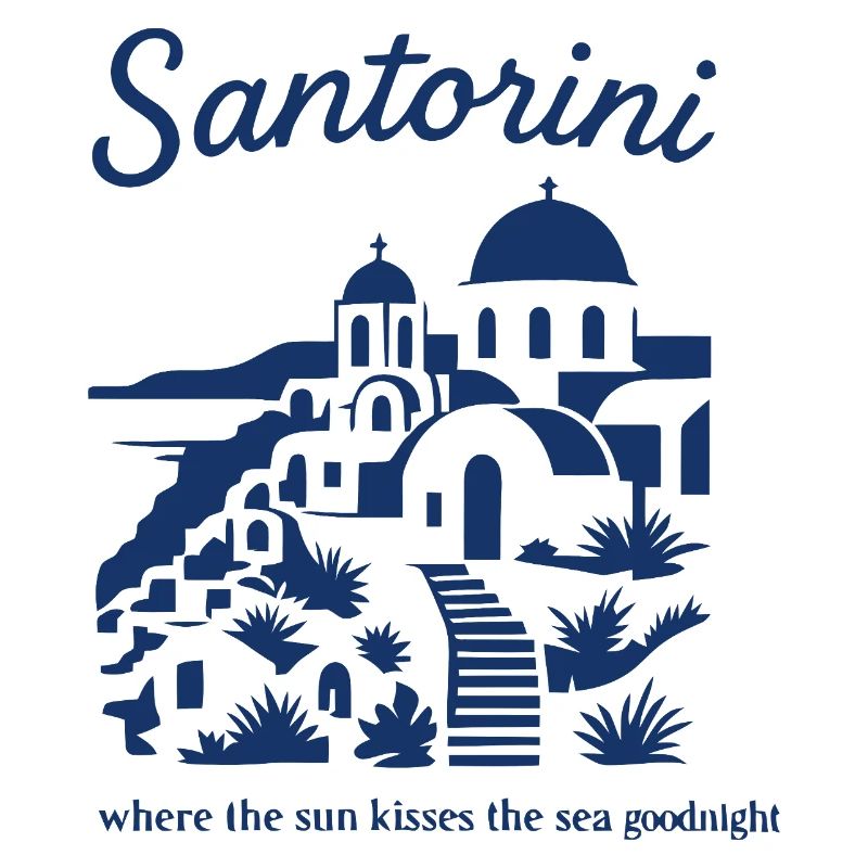 Santorini Sunsets Mountainscape Design