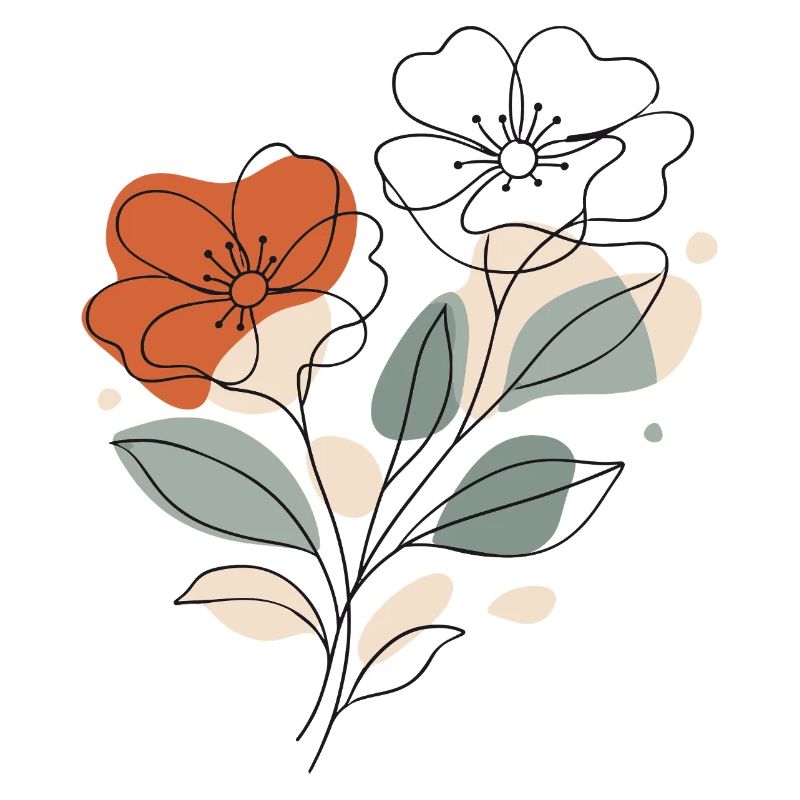 Abstract Floral Pattern Illustration