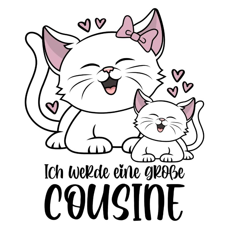 Ich werde eine große Cousine - Katzen Baby Katze