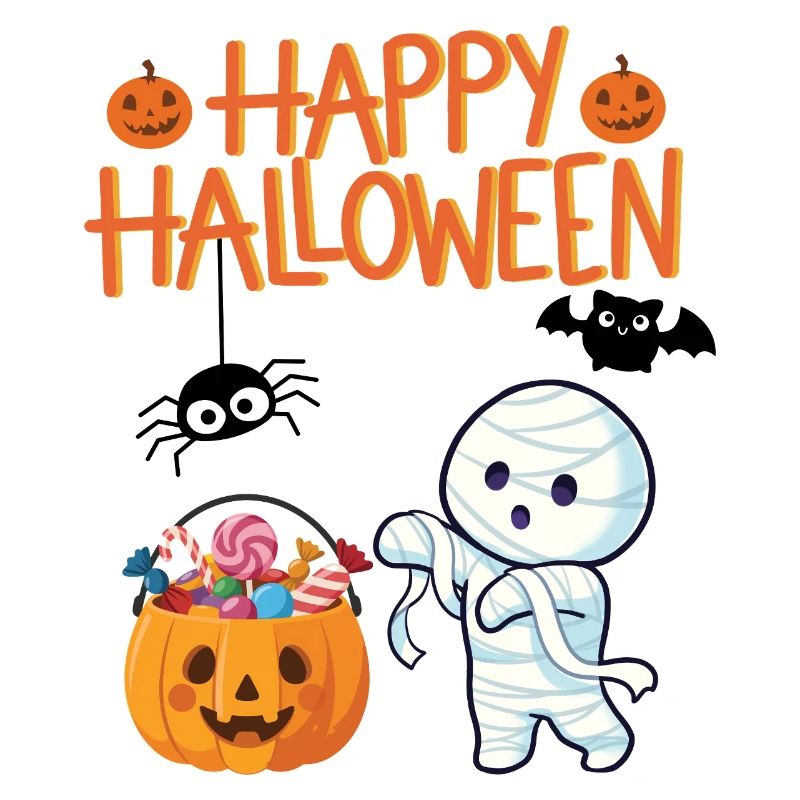 Halloween Mummia e Zucca con Caramelle