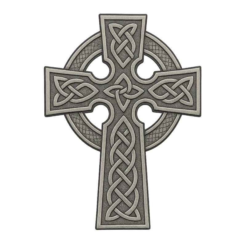 Celtic Cross with Knot Pattern