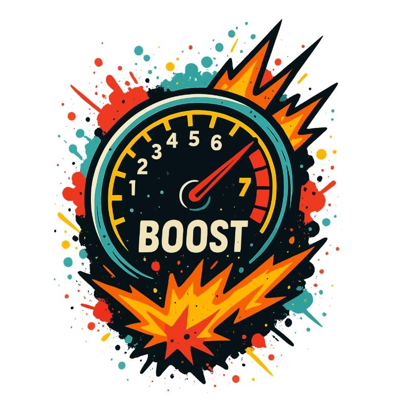 Boost Display Explosive, Turbo Tuning Shirt
