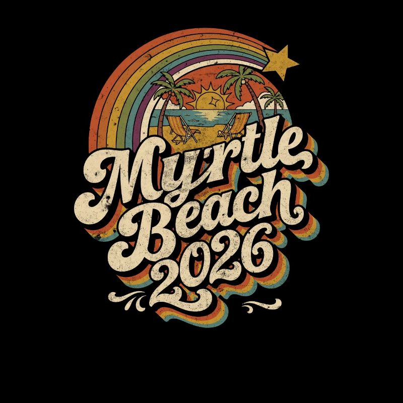Myrtle Beach 2026 Retro Sunset