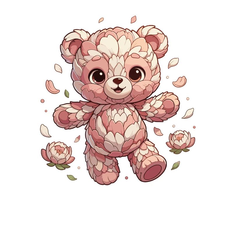 Blossoms Panda Rosy Cuddly Creature
