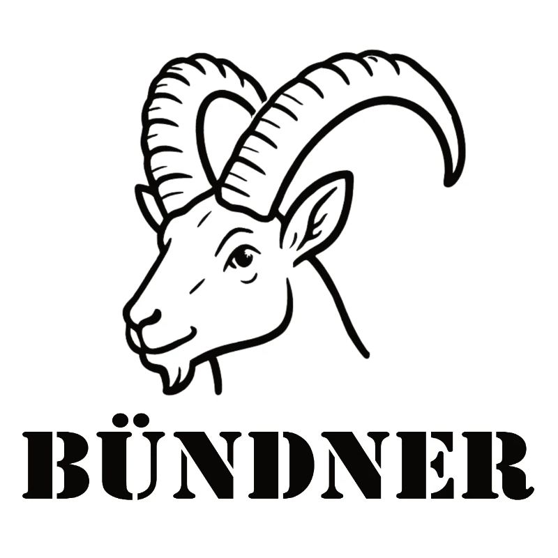 Graubünden Alpine Bock