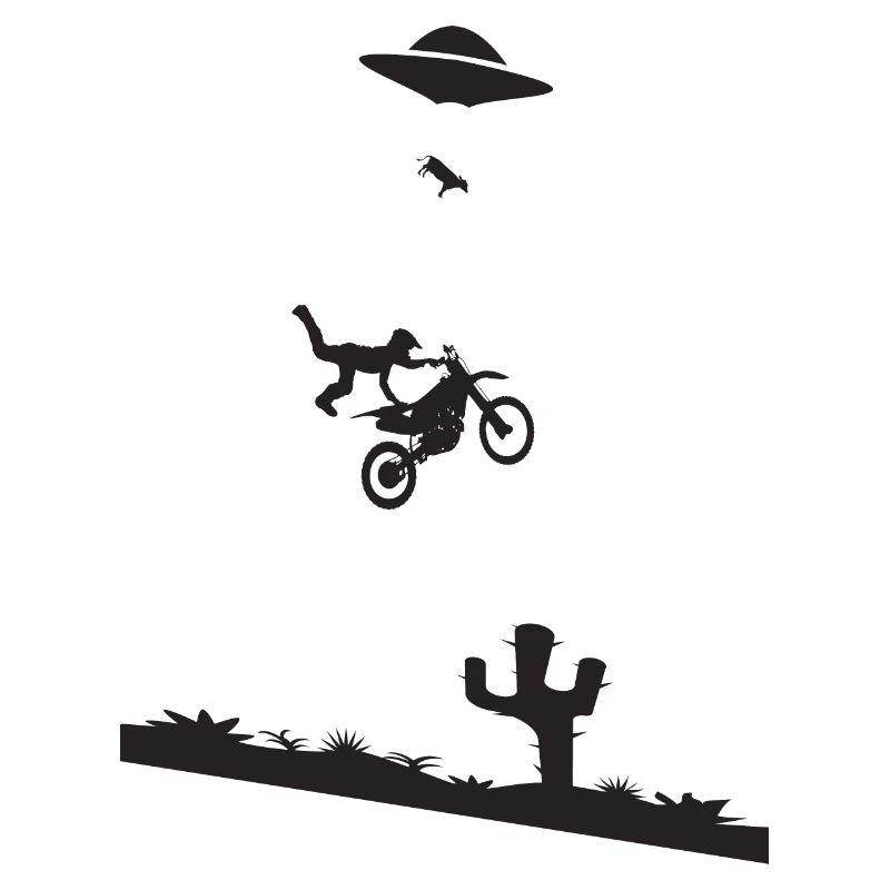 Cascade de motocross
