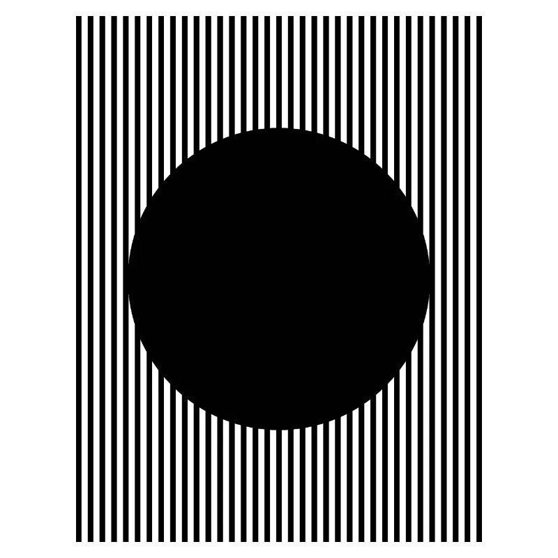 Conception en forme de cercle noir