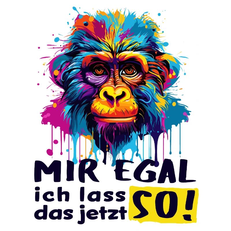 I DON'T CARE - I'LL LEAVE IT THAT WAY NOW! - funny monkey