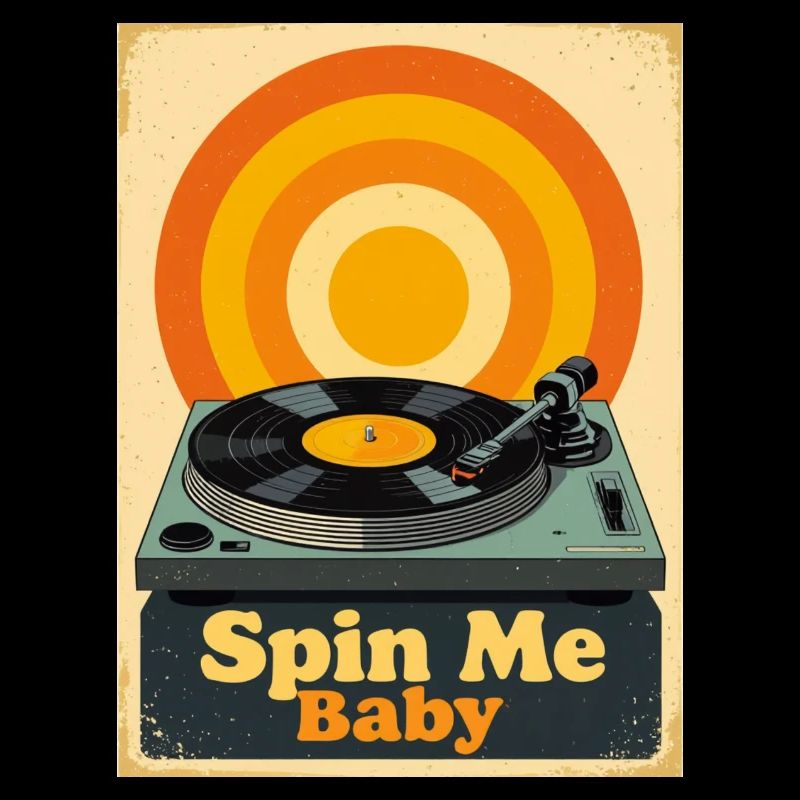 Retro-Vinylplatte mit warmem, lebendigem Ton