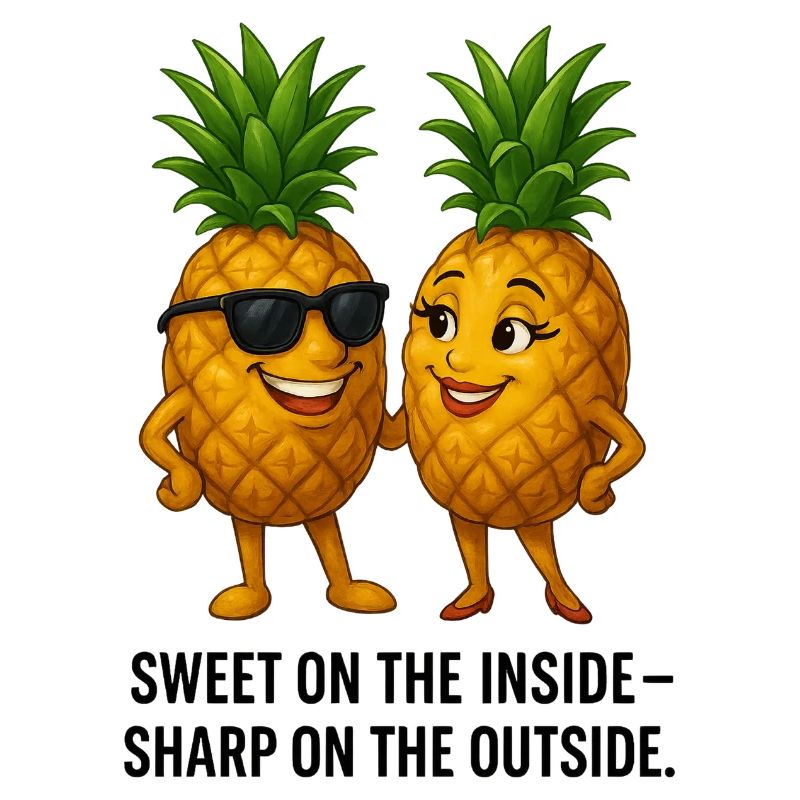 Süß innen scharf außen Ananas Duo