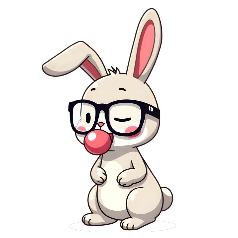 Rabbit chewing gum