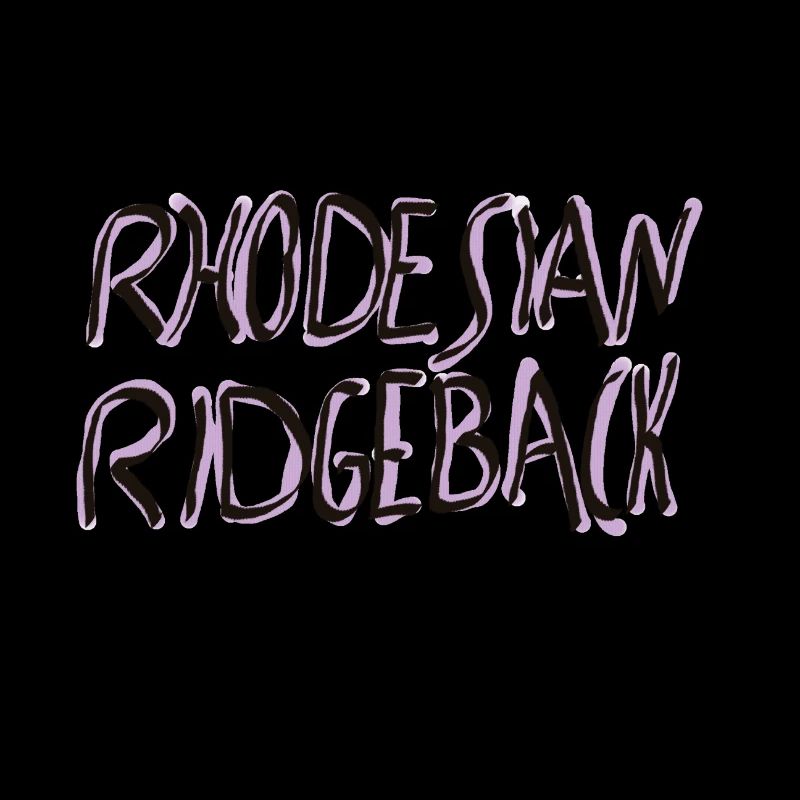 Rhodesian Ridgeback SchriftzugDesign