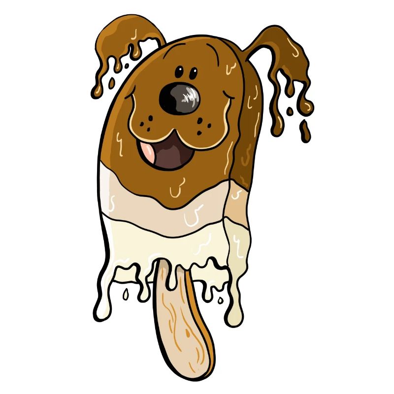 Hund am Stiel - Eis am Stiel - Eiscreme