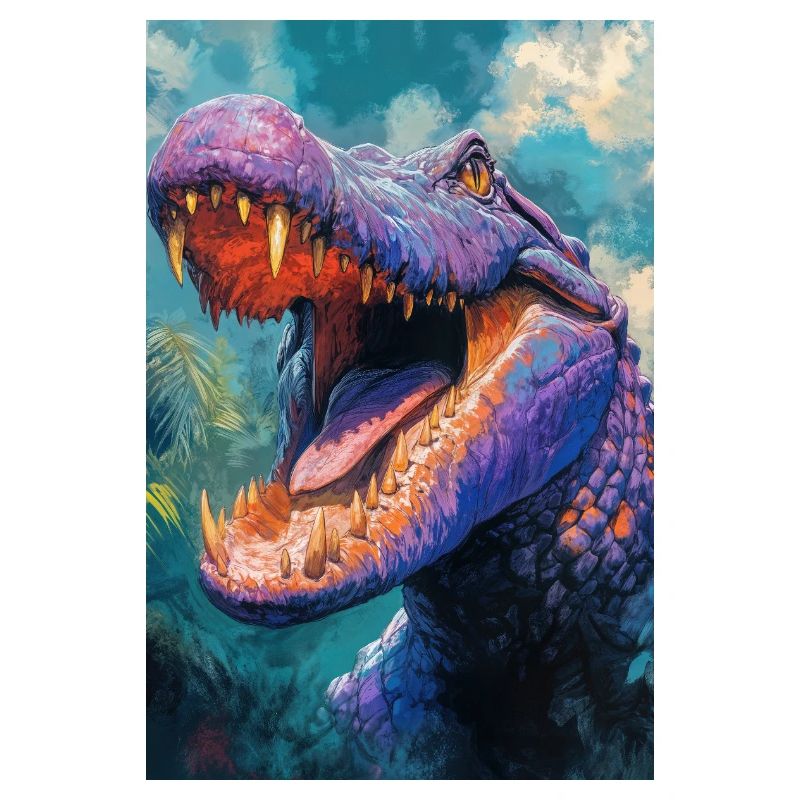 Illustration eines Krokodils