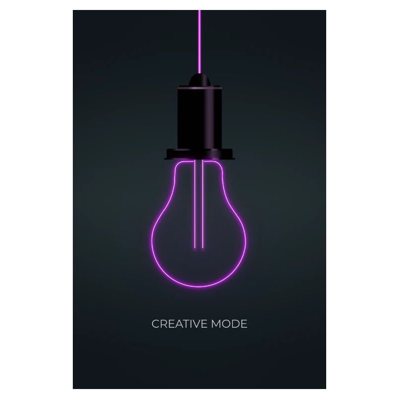 Affiche Créative de Mode Néon