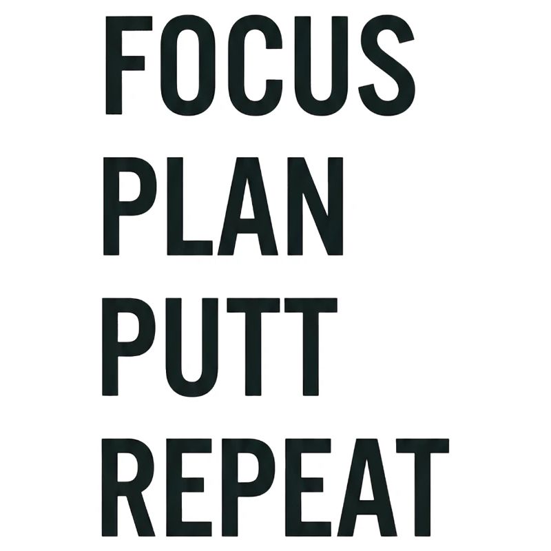 Golf Focus Plan Putt Reapeat