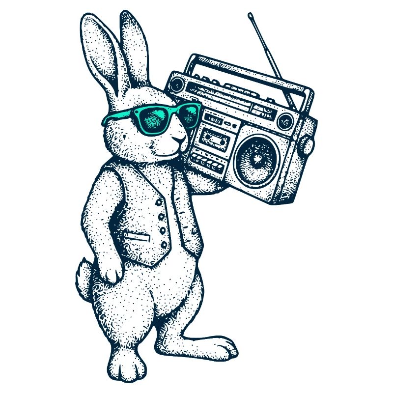 Boombox Easter Bunny