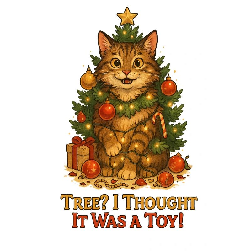 Arbre à chat Blague de Noël