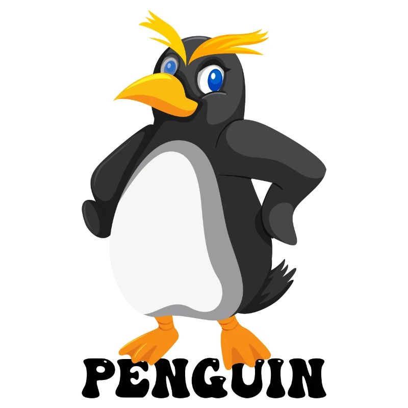 Bold Yellow Eyebrow Penguin