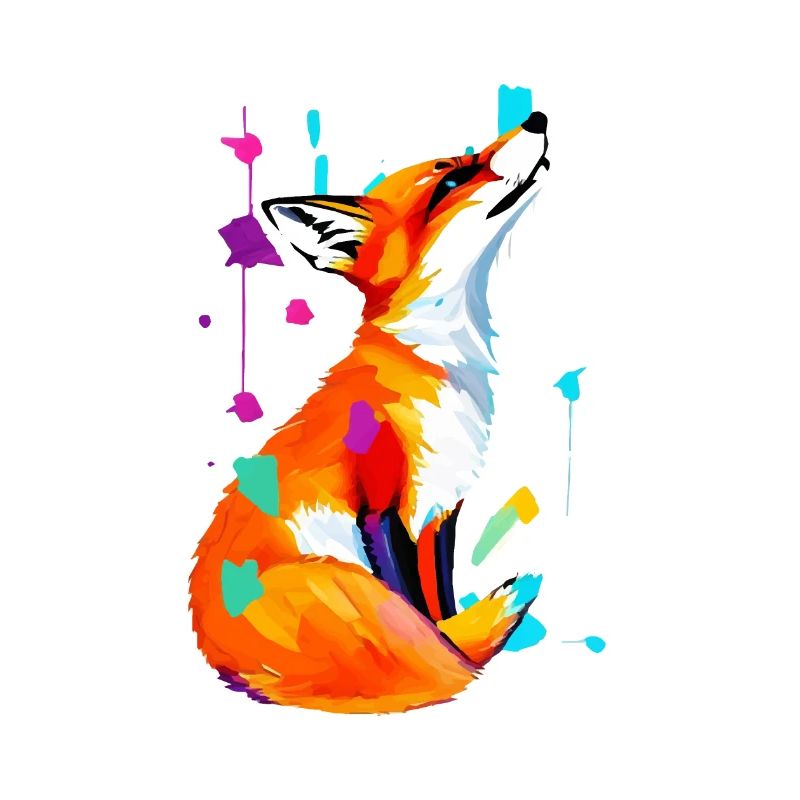 Color Explosion Fox