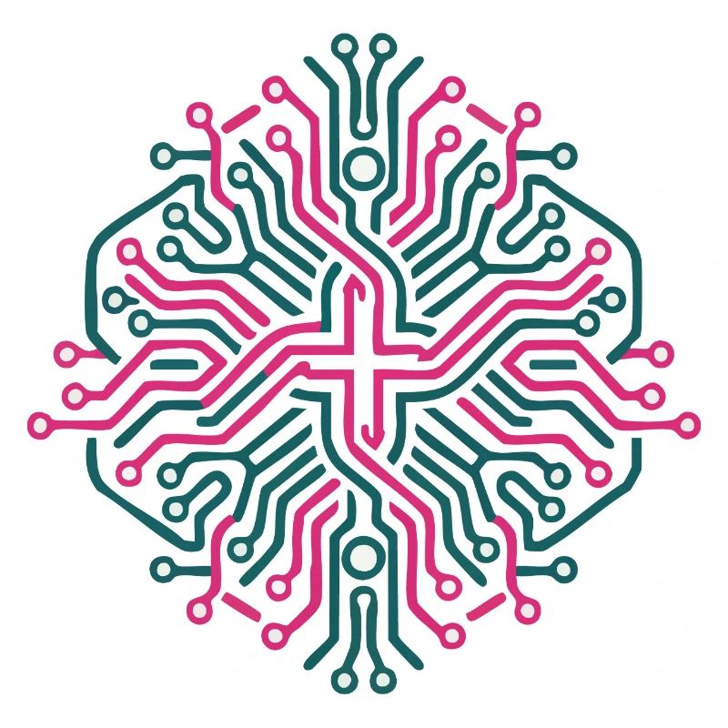Pink and Blue Symmetric Neural Network