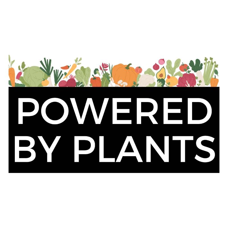 Propulsé par Plants Tee Design Veggie