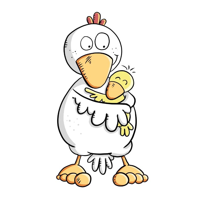 Huhn Mama mit Küken Baby I Muttertagsgeschenk