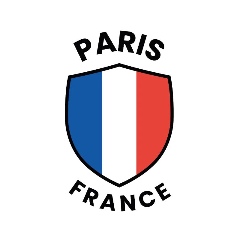 Schilddesign der Pariser Flagge