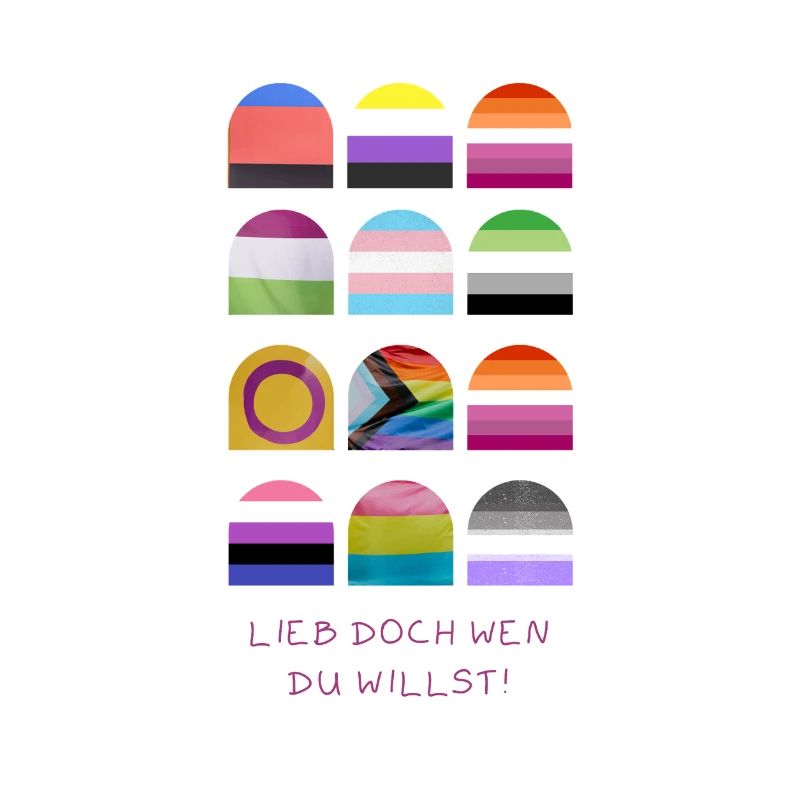 Lieb Doch Wen Du Willst Pride Muster