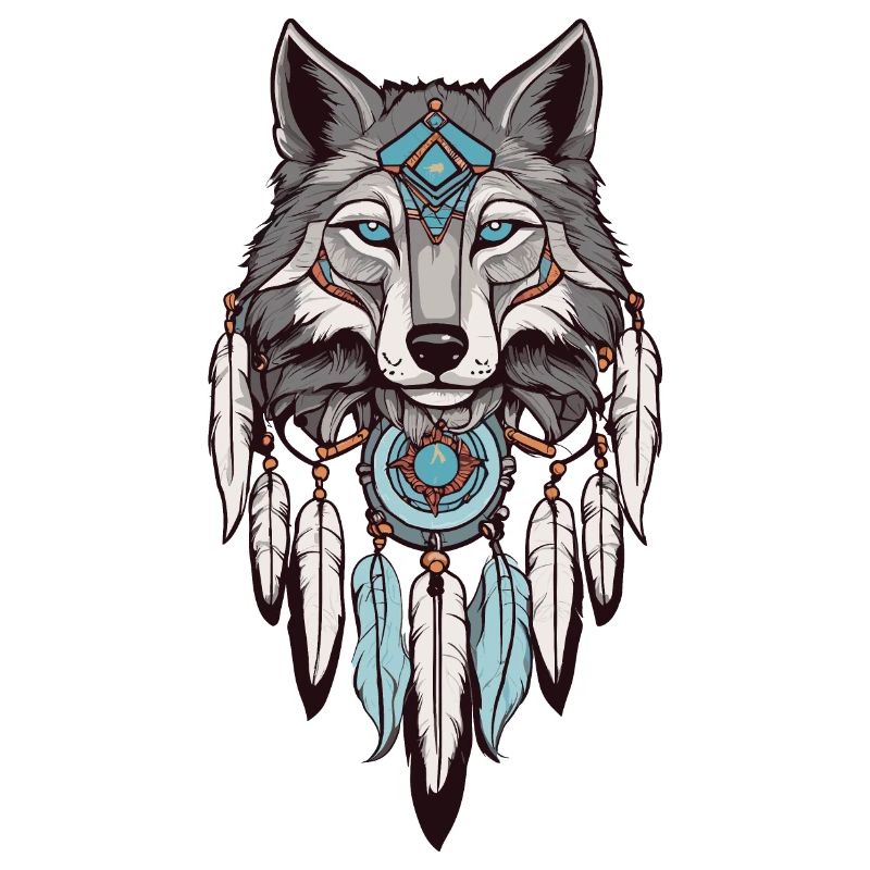 Wolf Dream Catcher