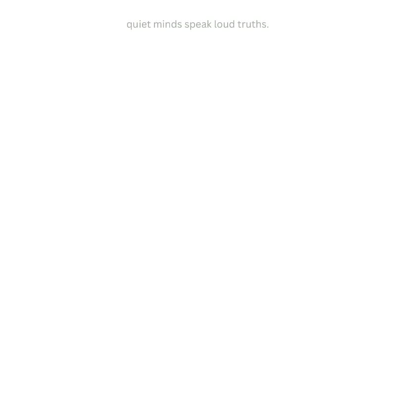 Quiet Minds Truths Typo