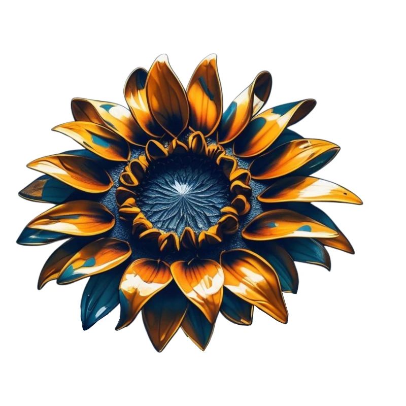 Sonnenblume mit Eisen