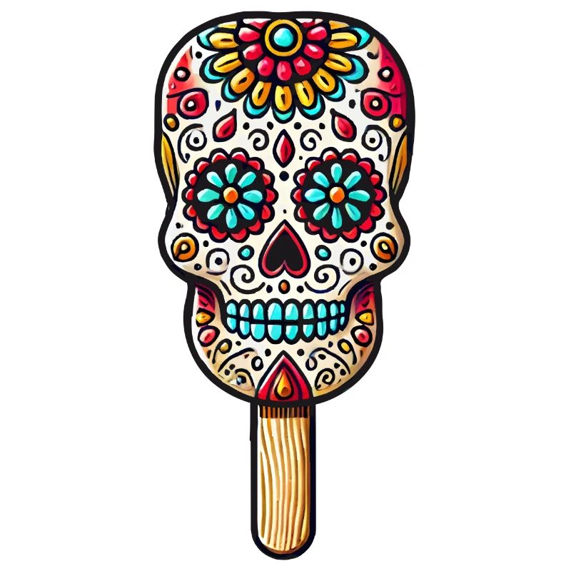 witziges Skull-Eis-Motiv - Día de Muertos