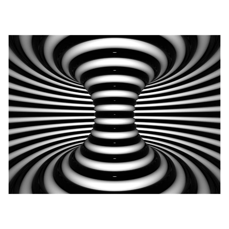 Vortex noir et blanc en spirale